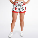 Bejeweled Card Suit Women's 2-in-1 Shorts